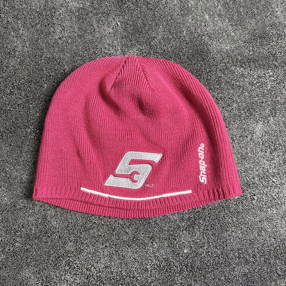 Snap -On Pinkish Ladies' Sideline Embroidered Beanie Hat One Size